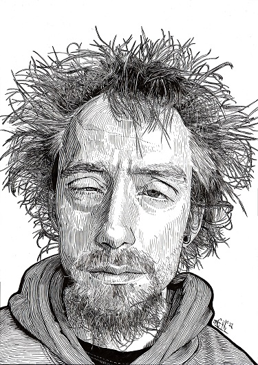 zelfportret Tekening Ben van Eijk